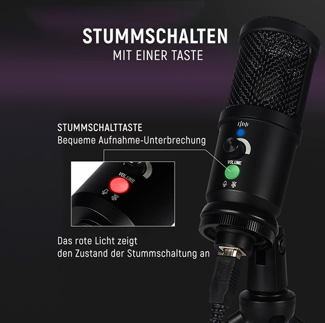 MyStudio Podcast Stummschalttaste